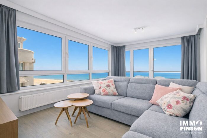 Modern hoekappartement met zeezicht te koop in De Panne - Immo Pinson
